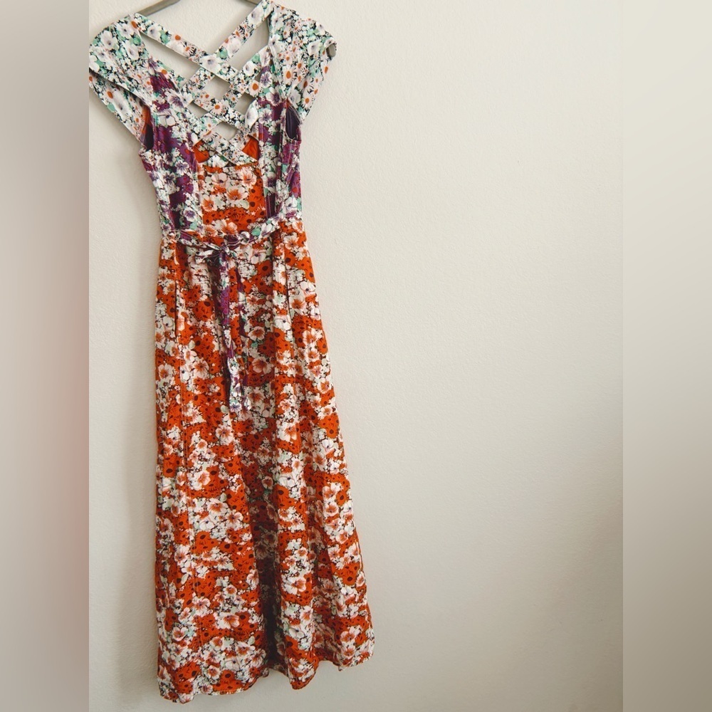 Maeve by Anthropologie Floral Print Maxi Dress - US size 00 - Picture 10 of 14
